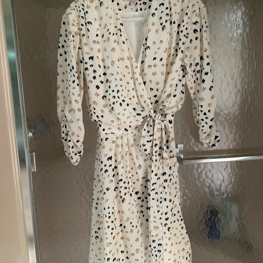 Faux wrap dress